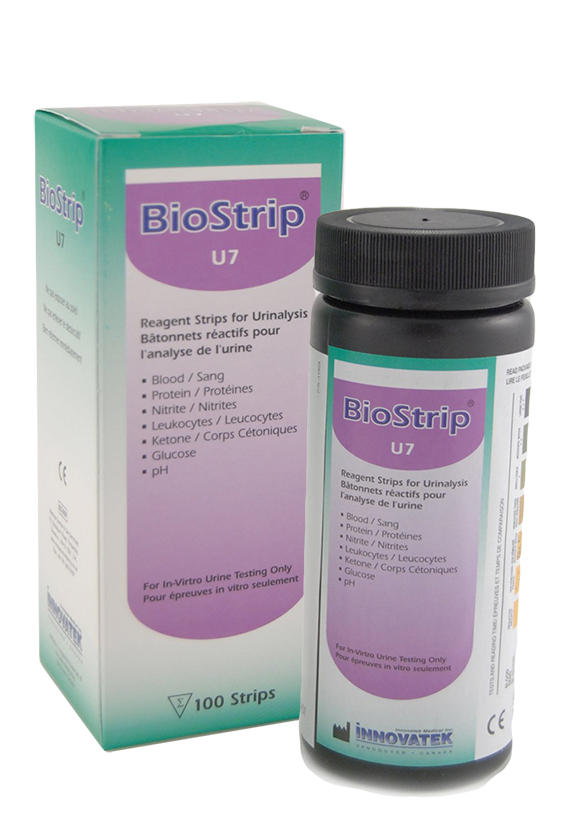 Image BIOSTRIP BANDELETTES ANALYSE URINAIRE U7